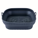 Fackelmann Silikonform für Heißluftfritteuse eckig, 17x17x6,5cm, faltbar